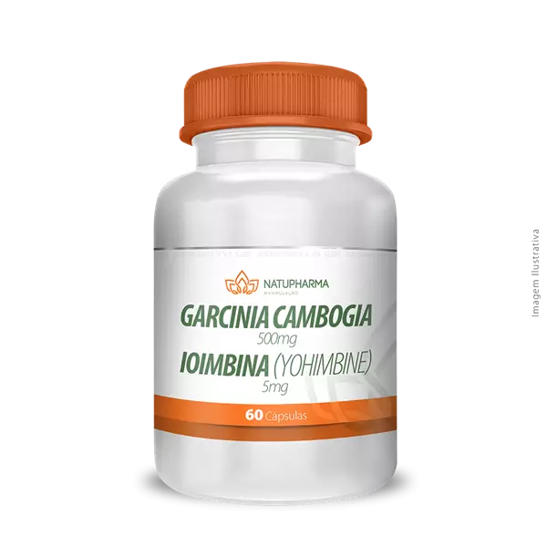Garcinia Cambogia 500mg + Ioimbina 5mg 60 Cápsulas
