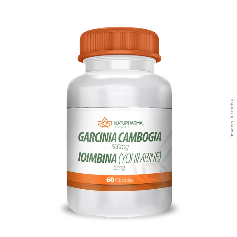 Garcinia Cambogia 500mg + Ioimbina 5mg 60 Cápsulas