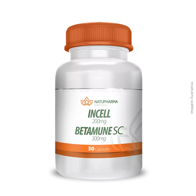 Incell 200mg + Betamune SC 300mg 30 Cápsulas