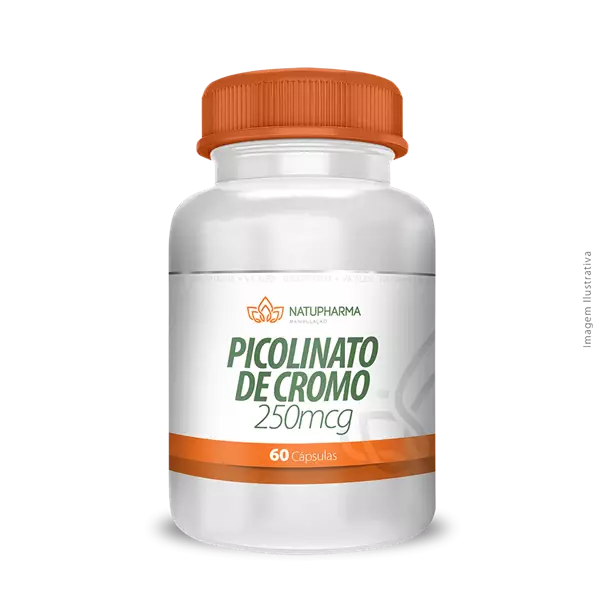 Picolinato de Cromo 250mcg 60 Cápsulas
