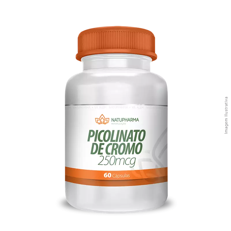 Picolinato de Cromo 250mcg 60 Cápsulas
