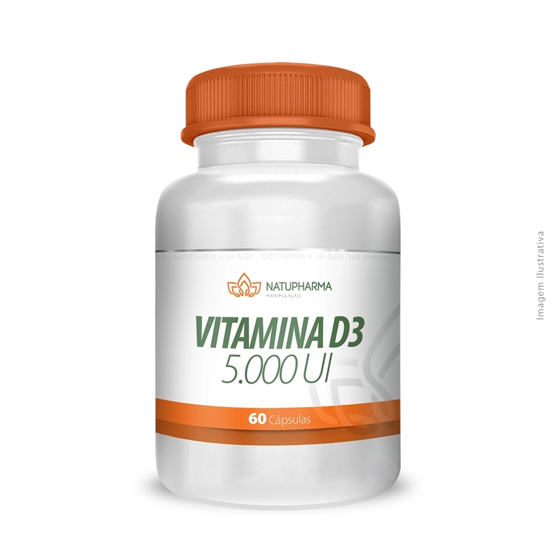 Vitamina D3 5.000 UI 60 Cápsulas